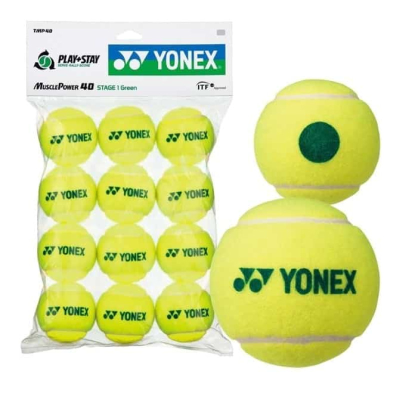 М'ячі для тенісу Yonex MUSCLE POWER 40 Tennis Balls