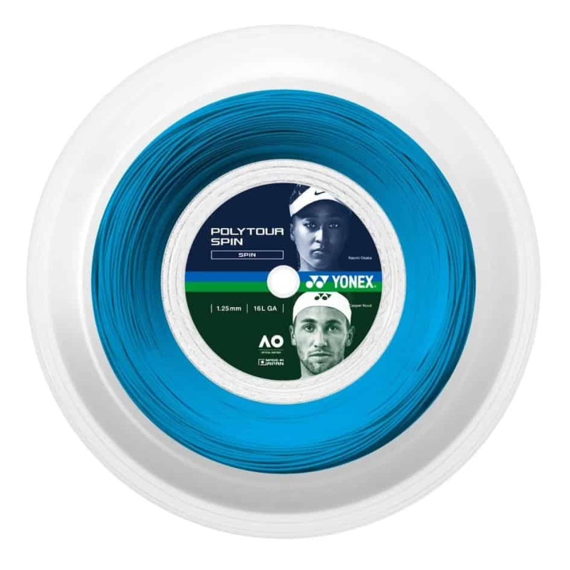 Струна для тенісу Yonex Polytour Spin Cobalt Blue (200 m)