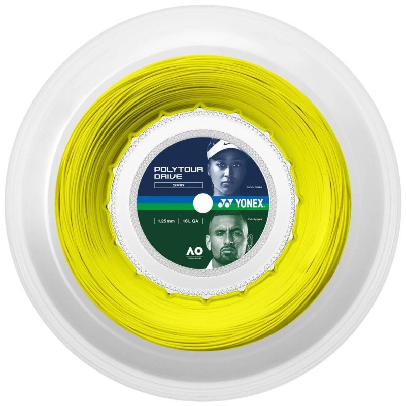 Струна для тенісу Yonex Polytour Drive Flash Yellow (200 m)